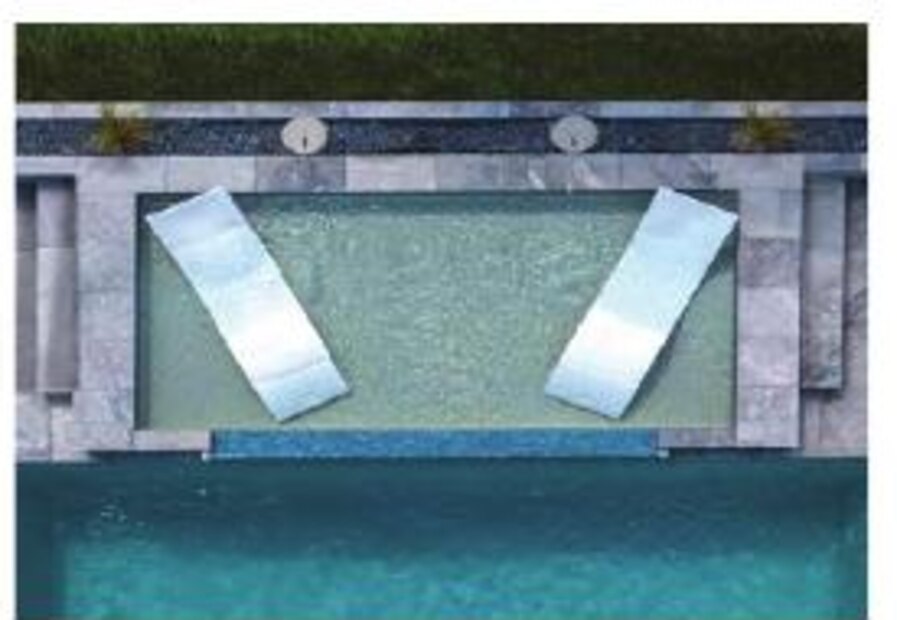 The extra-large TL-XL tanning ledge by Aviva Pools