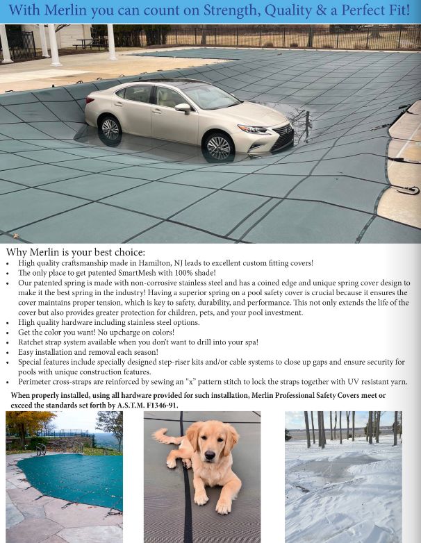 Why Merlin safety covers brochure page